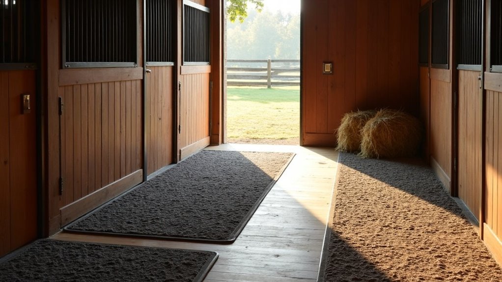 comfortable and durable stall mats