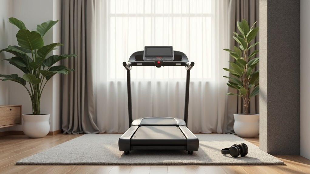 minimize treadmill sound disturbances