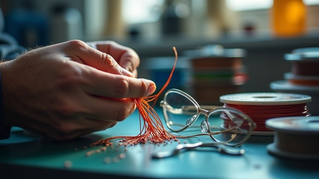 replace frayed cable safely