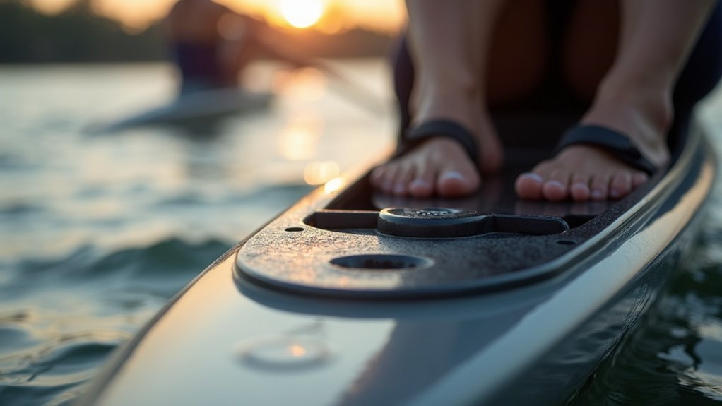 rower footboard angles femurs