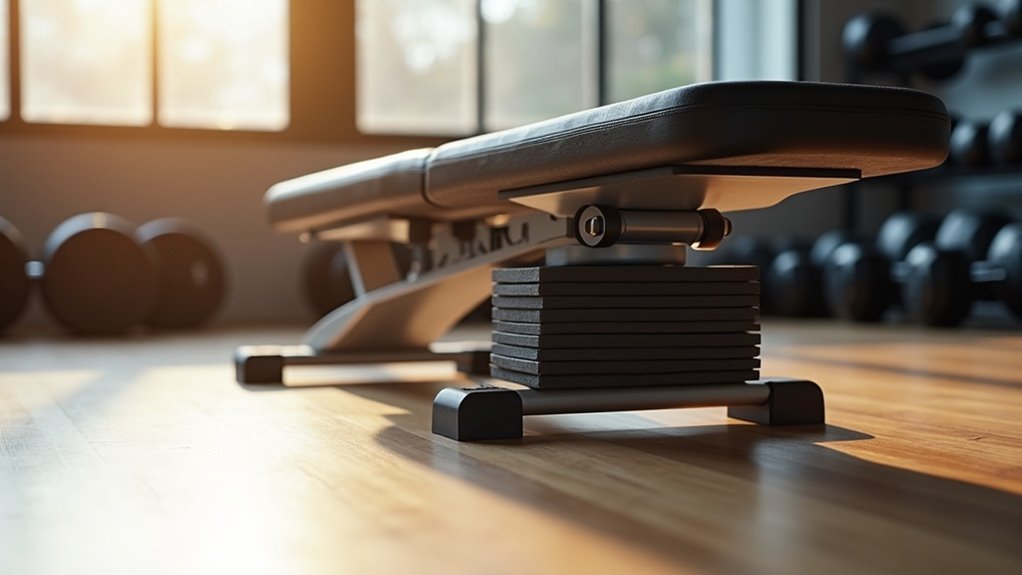 stabilize wobbly weight bench