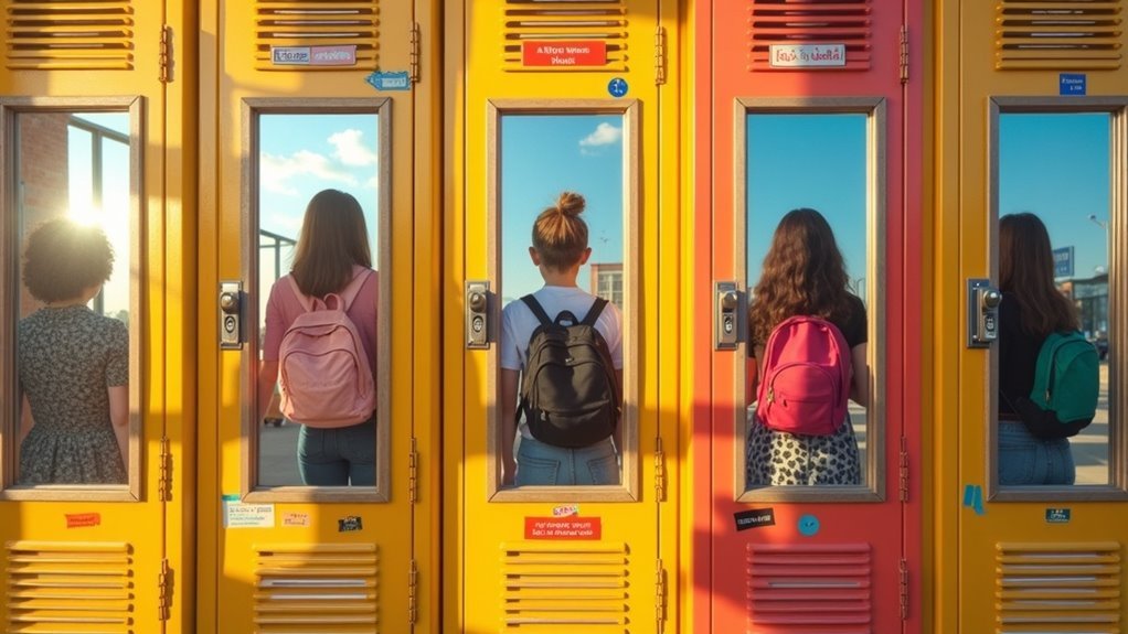 stylish school locker mirrors