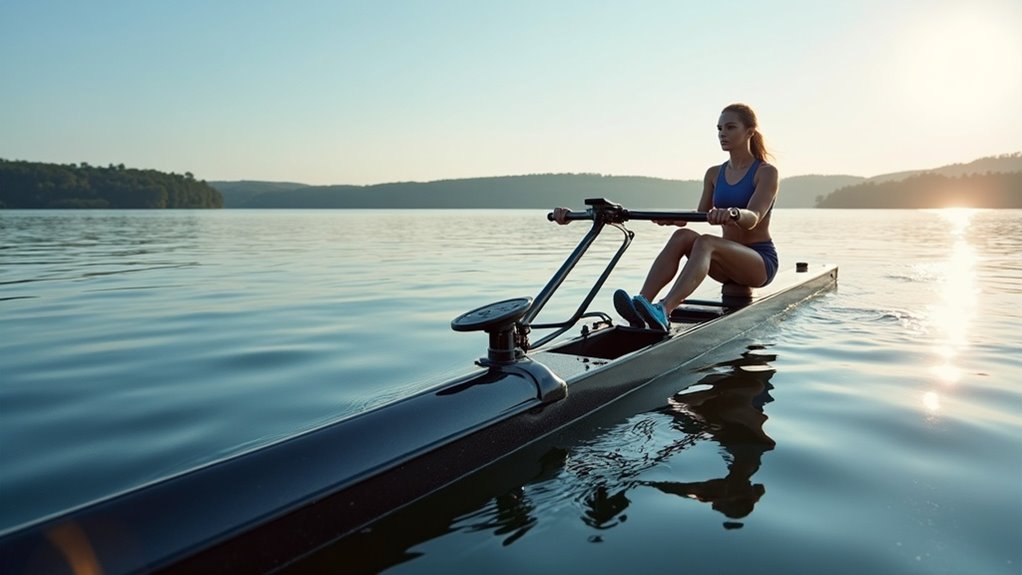 tall athlete rower lengths