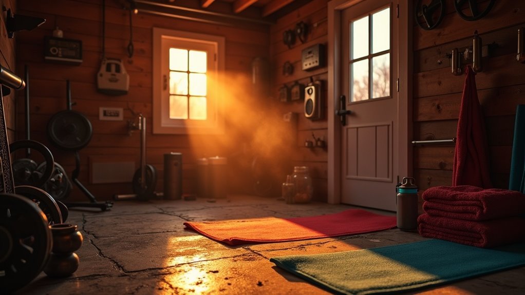 winter garage gym heating